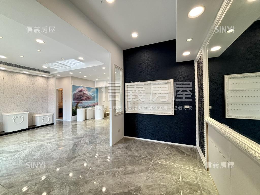 遠雄大面寬三角窗金鑽店面房屋室內格局與周邊環境