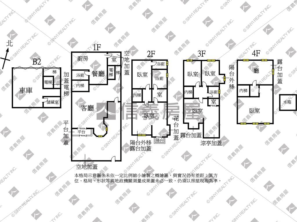 綠大地面南透天房屋室內格局與周邊環境