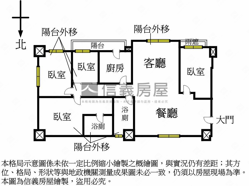 寶時捷明亮４房坡平車位房屋室內格局與周邊環境
