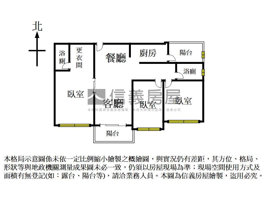 合雄帝璟裝潢美３房雙車位房屋室內格局與周邊環境
