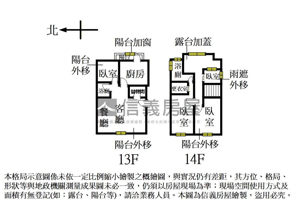 大坪林稀有美景樓中樓房屋室內格局與周邊環境
