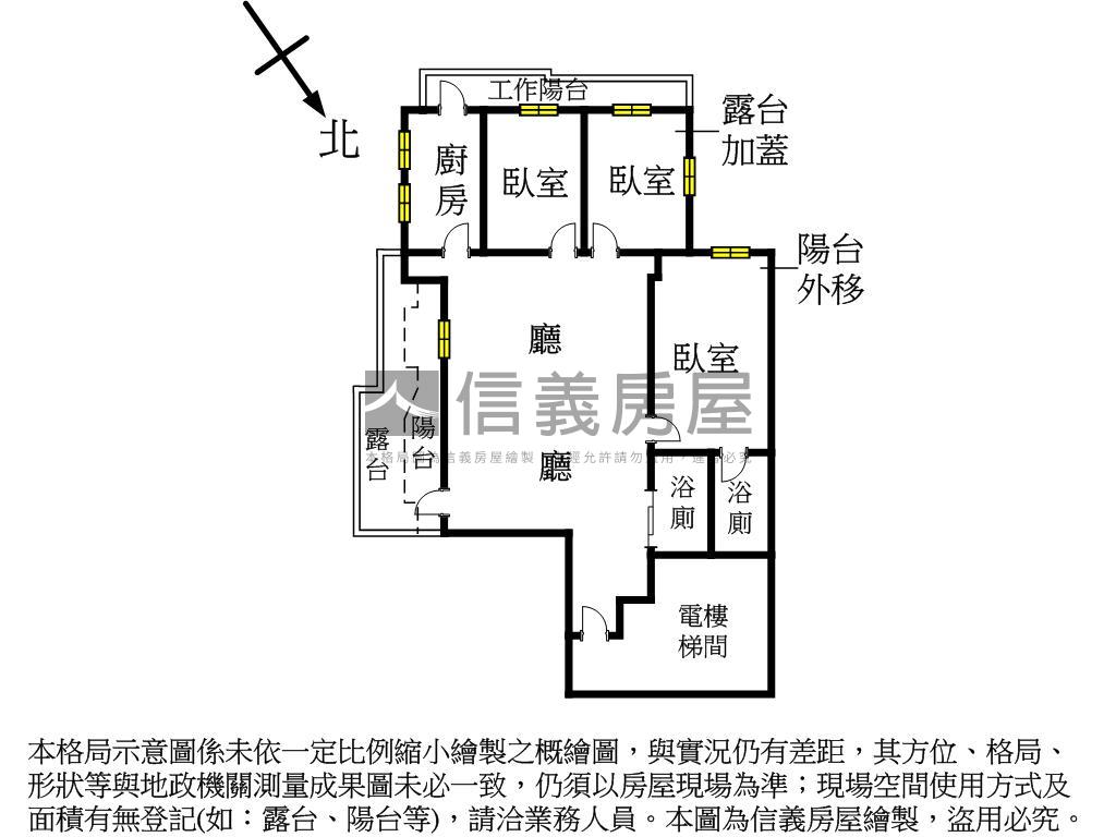 捷運電梯明亮美三房附車位房屋室內格局與周邊環境