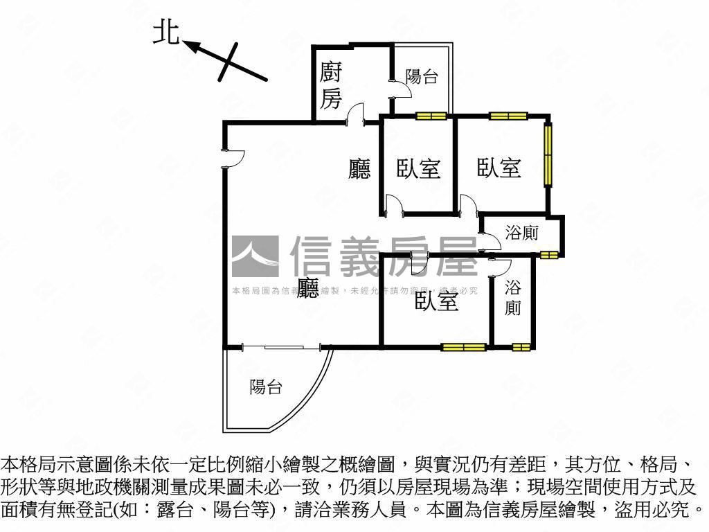 天森鳳山捷運三房平車房屋室內格局與周邊環境