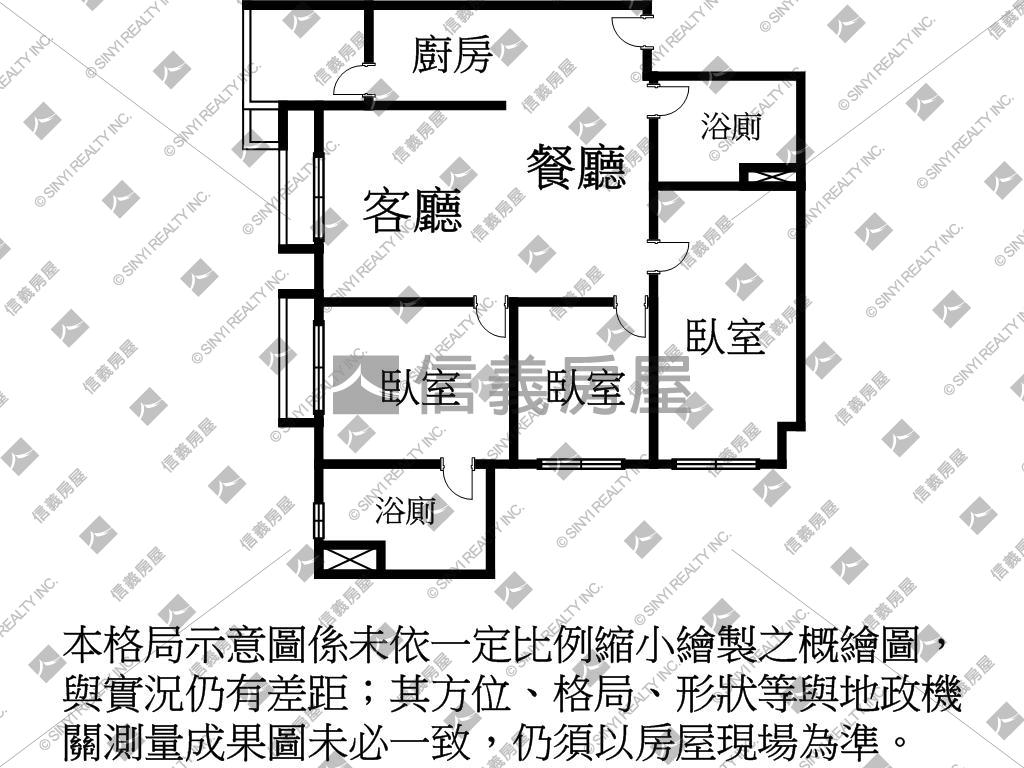 御閑之森高樓三房平車位房屋室內格局與周邊環境