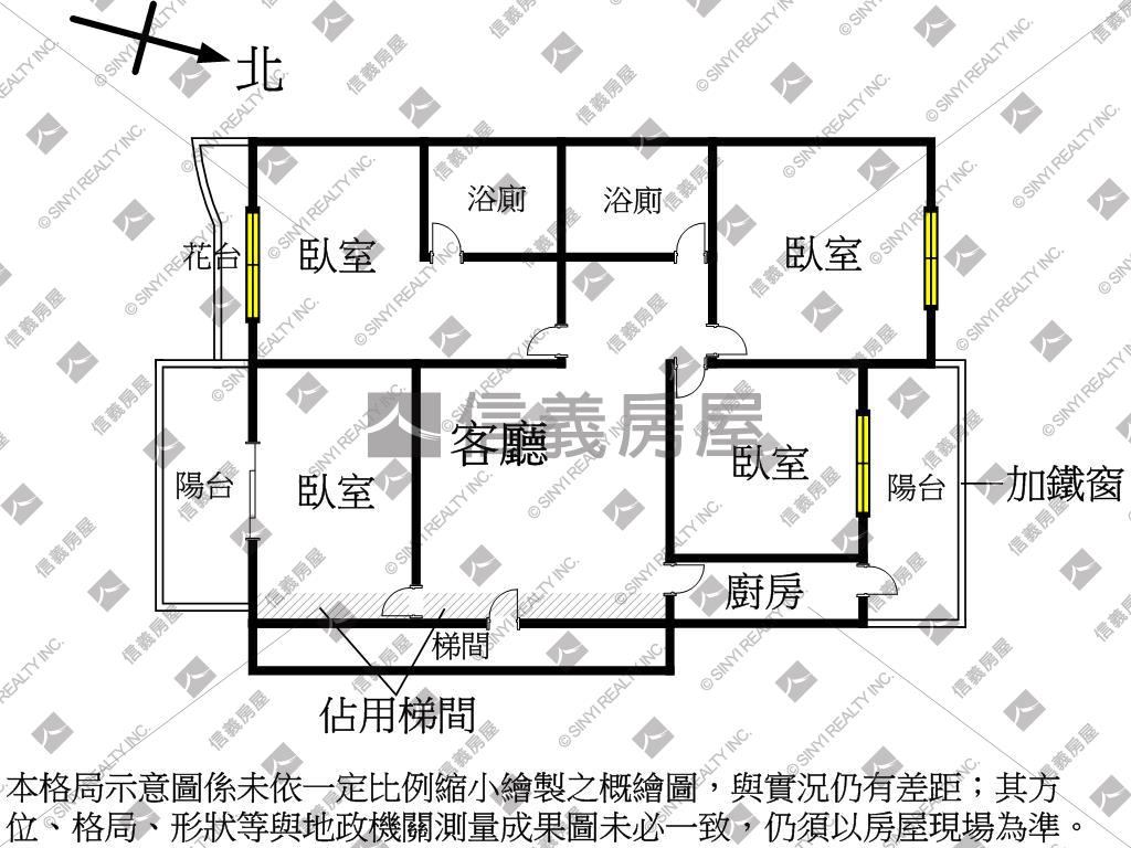 大社高樓採光亮四房房屋室內格局與周邊環境