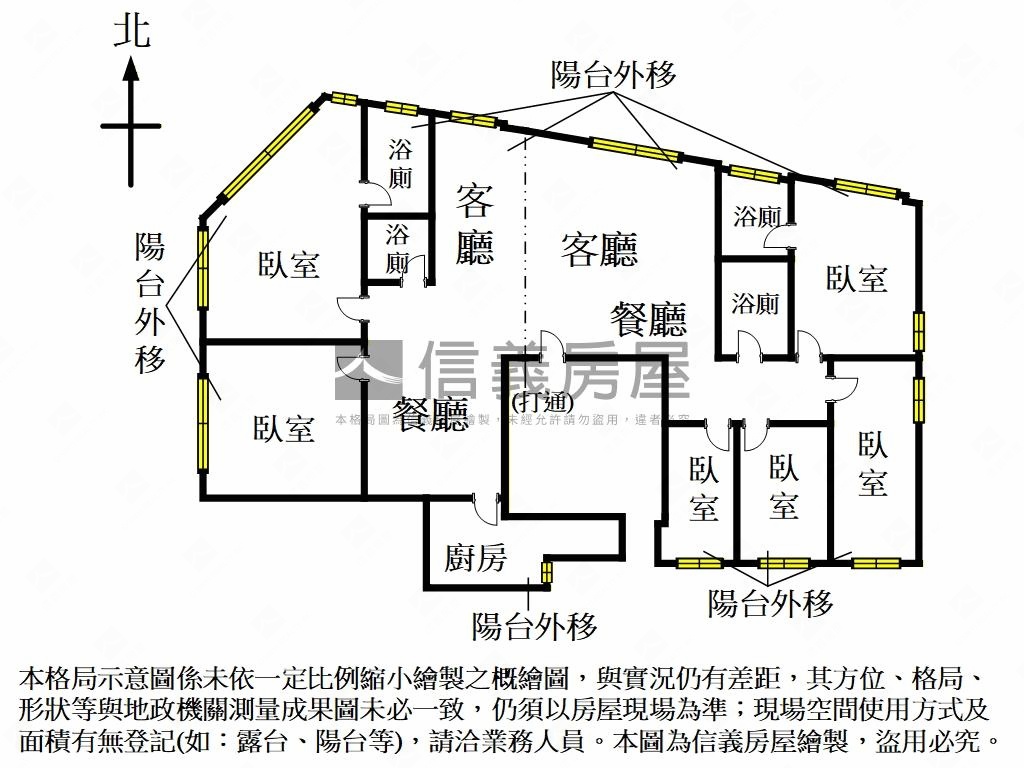 南西低公設河岸大坪數房屋室內格局與周邊環境