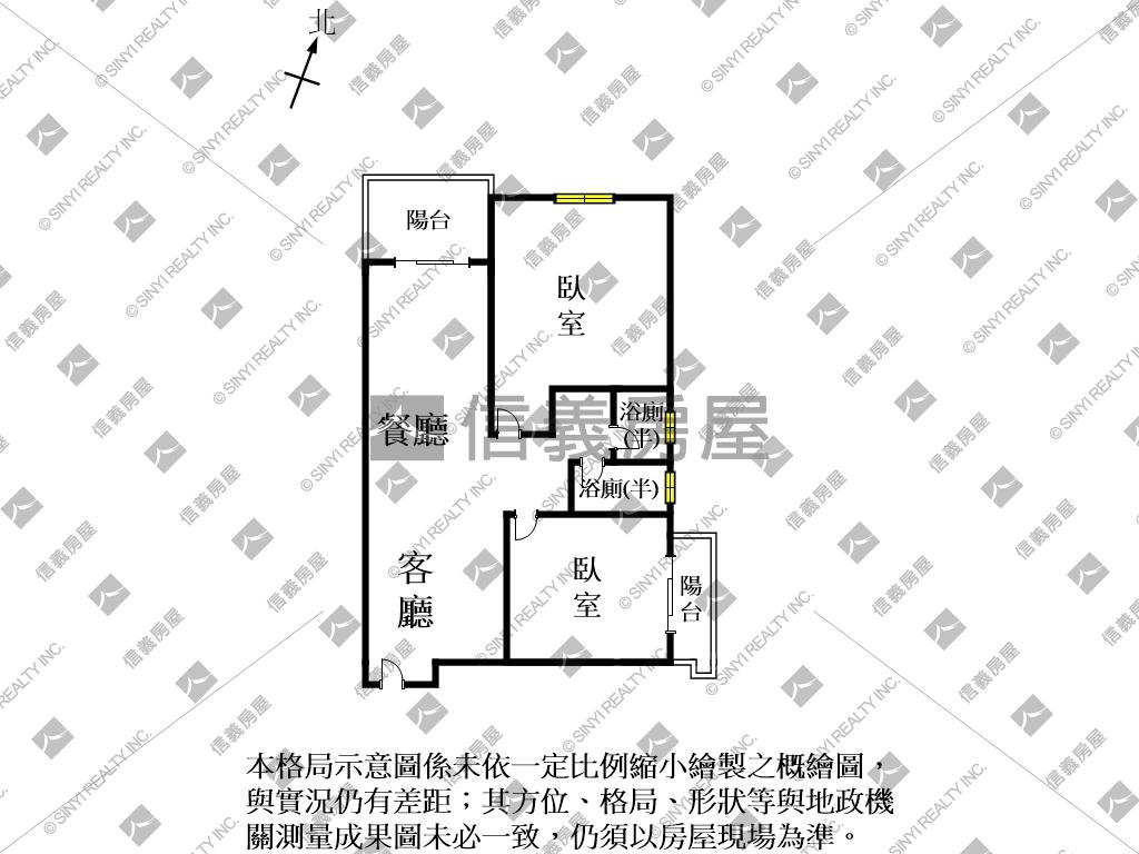 全新高鐵三坊兩房２Ａ房屋室內格局與周邊環境