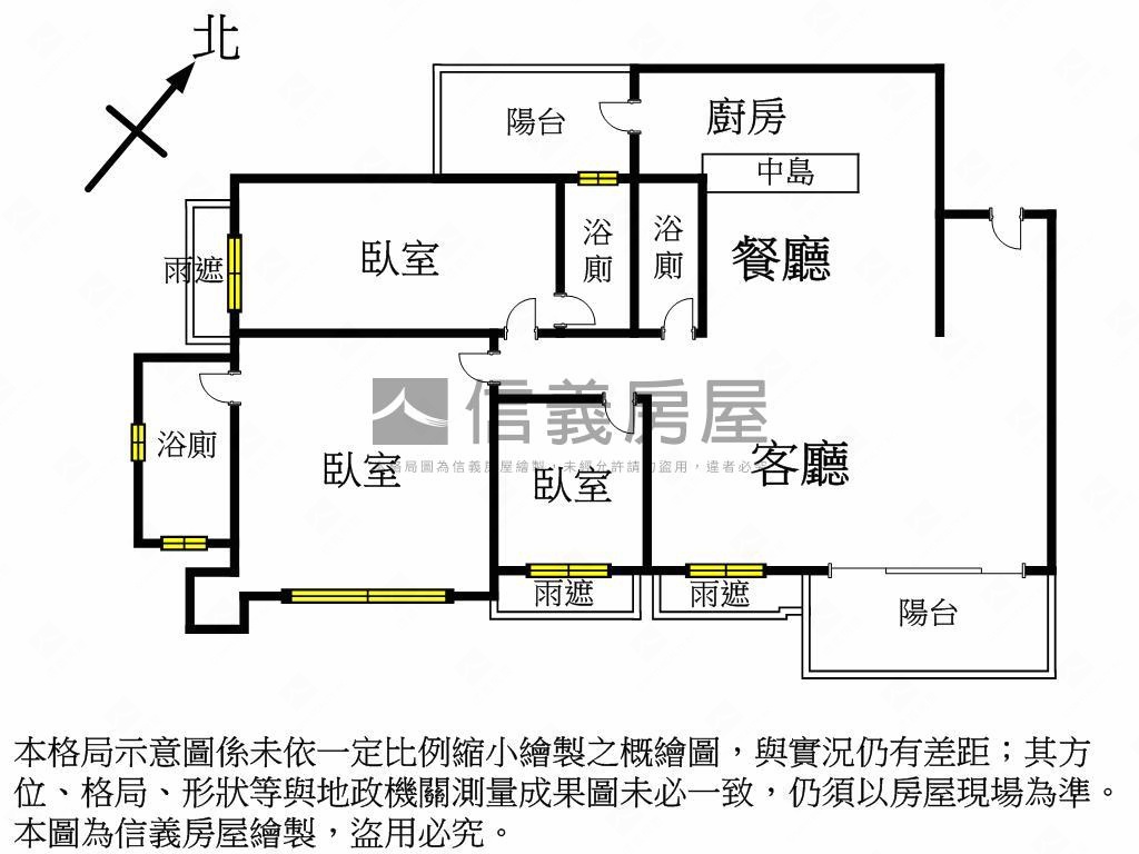 青青左岸．三房傳家面公園房屋室內格局與周邊環境