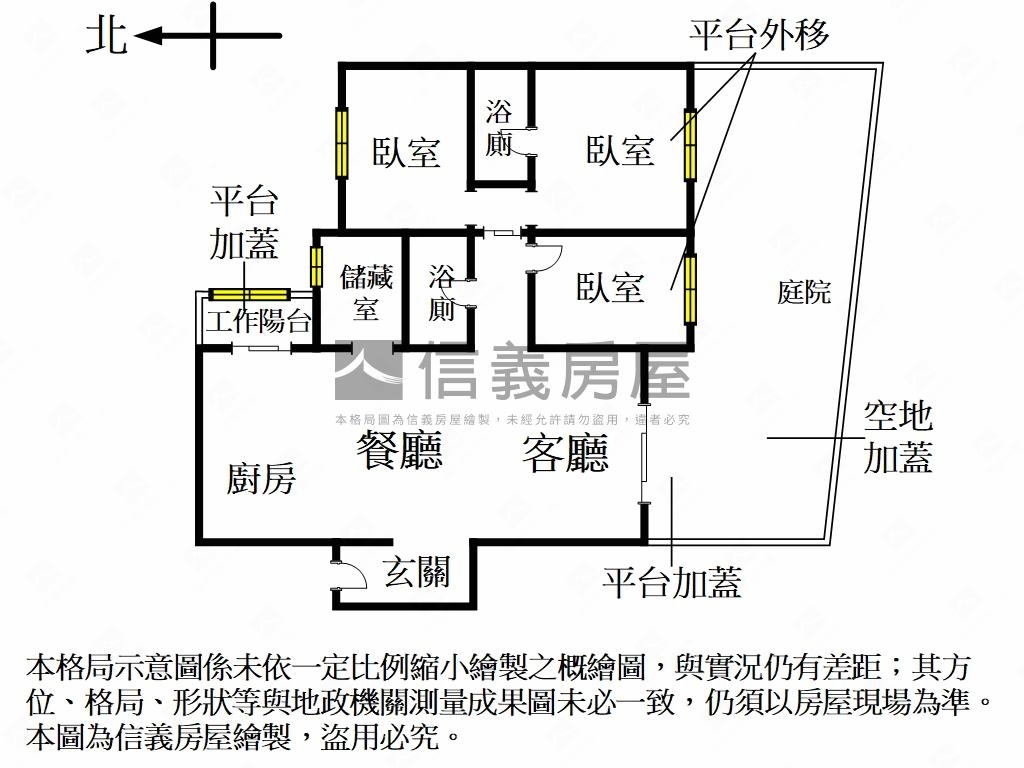 【新接】松橡園庭院一樓房屋室內格局與周邊環境