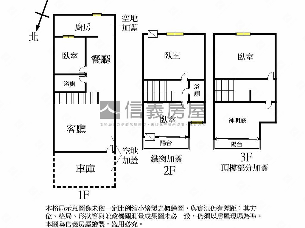 立新國小有孝親房臨路透天房屋室內格局與周邊環境