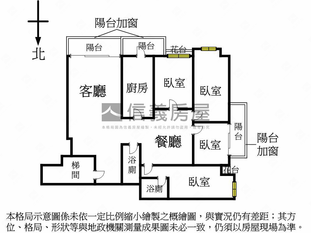 潤泰新大陸四房加車位房屋室內格局與周邊環境