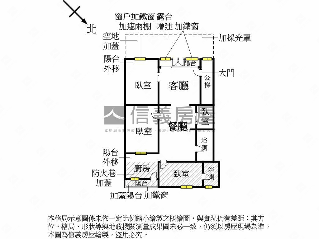 自強二街大空間獨戶美寓房屋室內格局與周邊環境