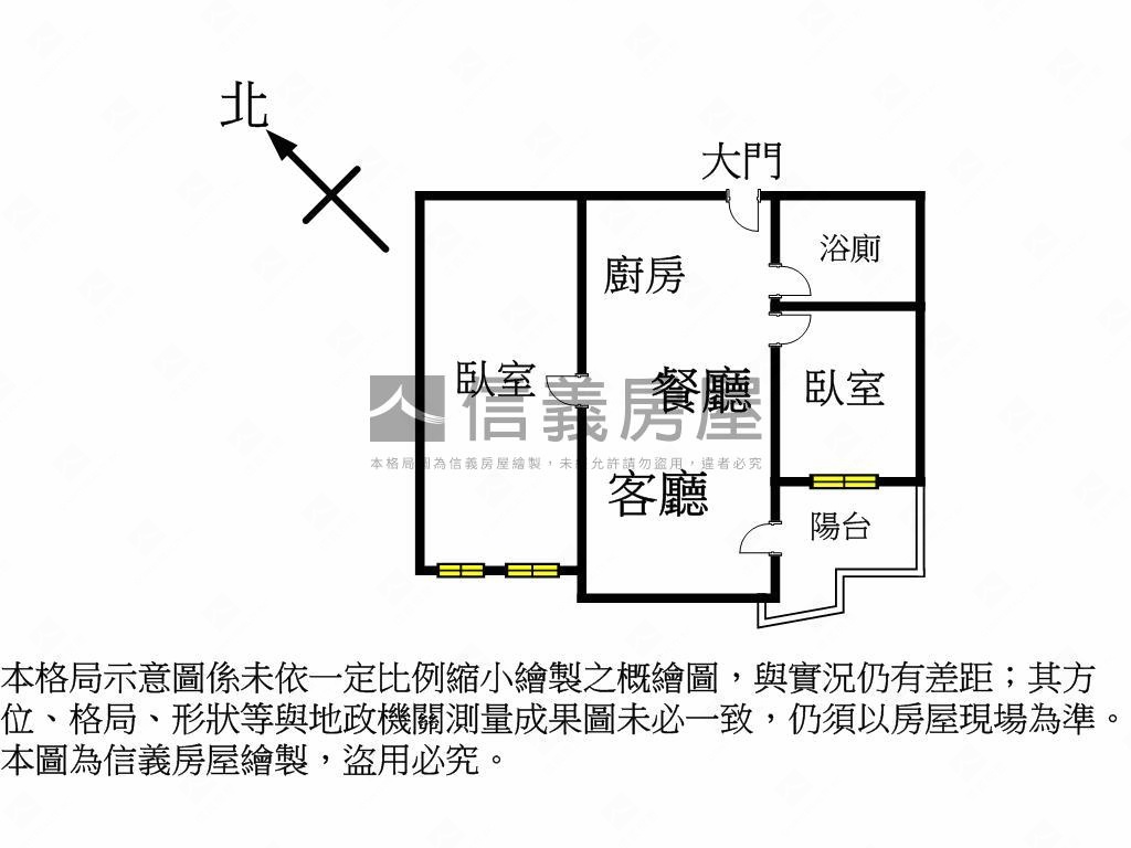 綠雅圖兩房平車全新交屋房屋室內格局與周邊環境