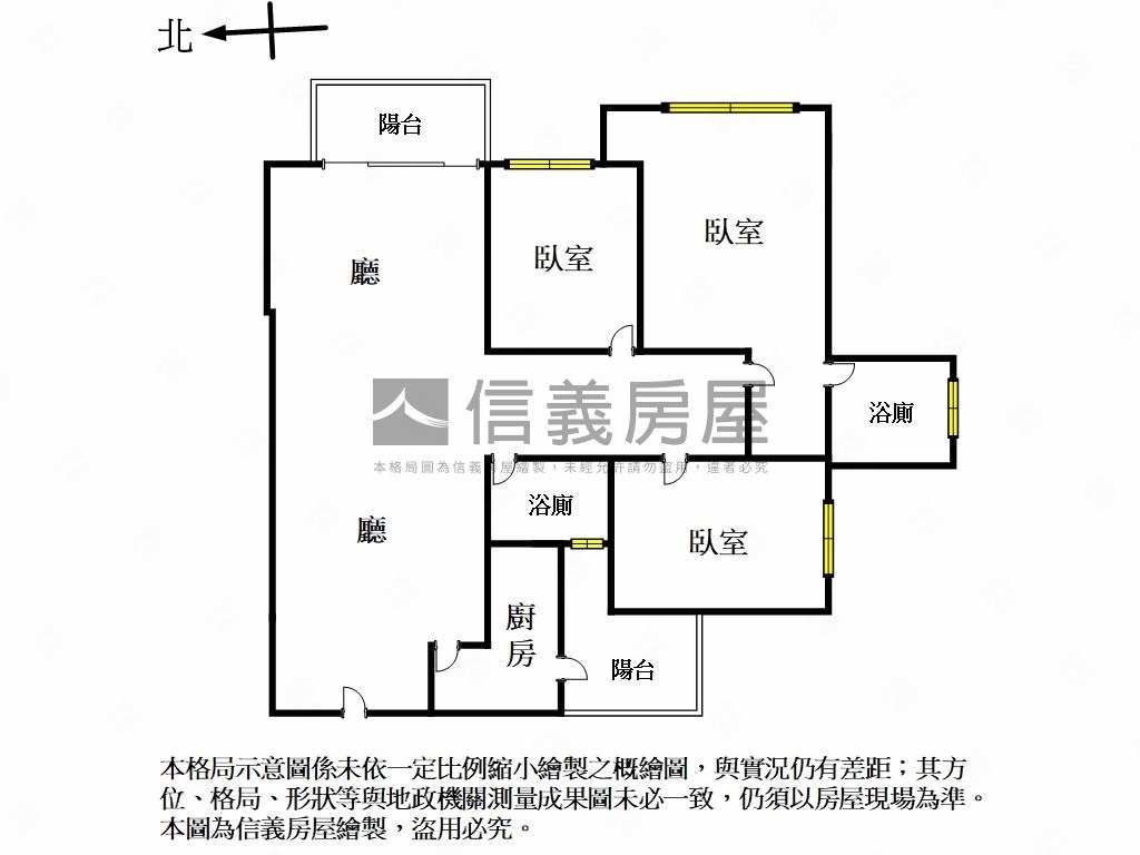 Ａ７新未來３舒適三房房屋室內格局與周邊環境