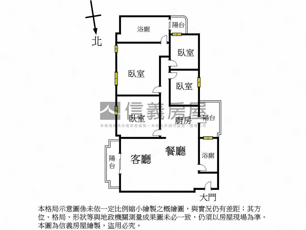近捷運時代質感四房平車位房屋室內格局與周邊環境