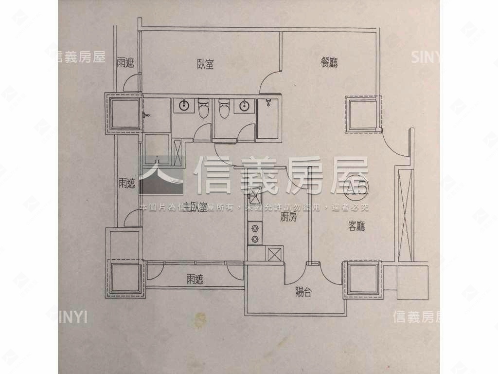 台北星鑽大坪數後棟景觀房屋室內格局與周邊環境