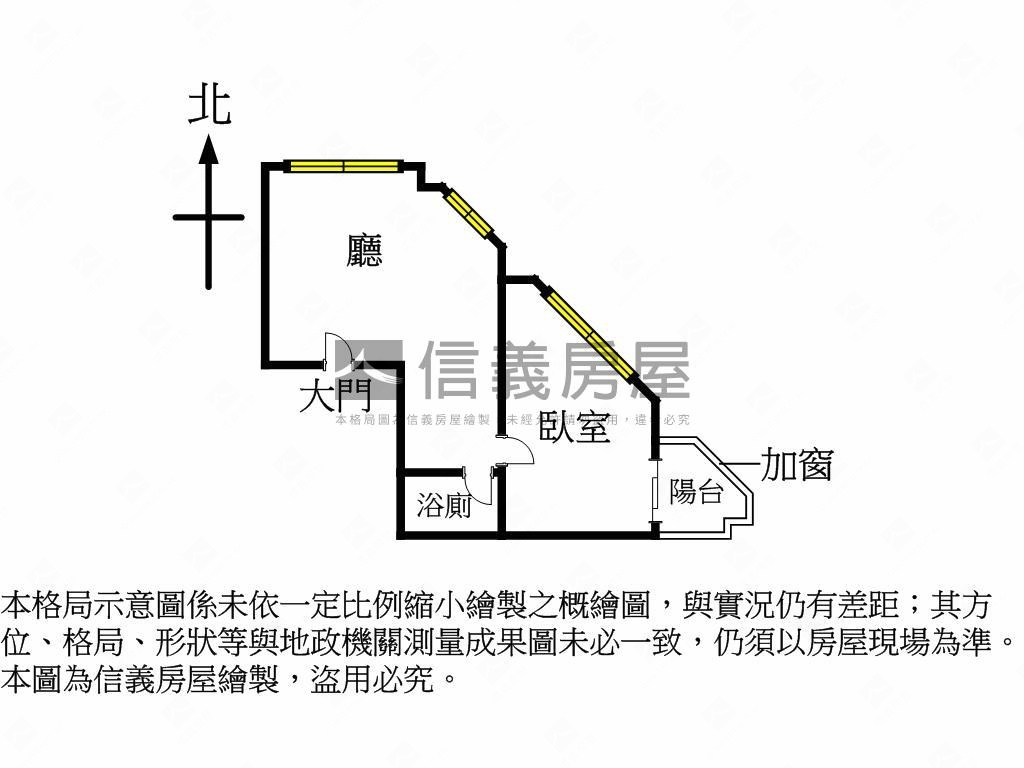 近美術館一房一廳採光好房屋室內格局與周邊環境