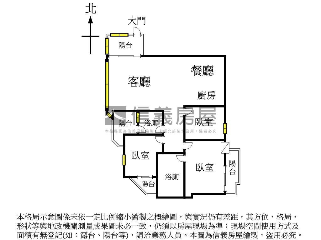 西屯美３房房屋室內格局與周邊環境