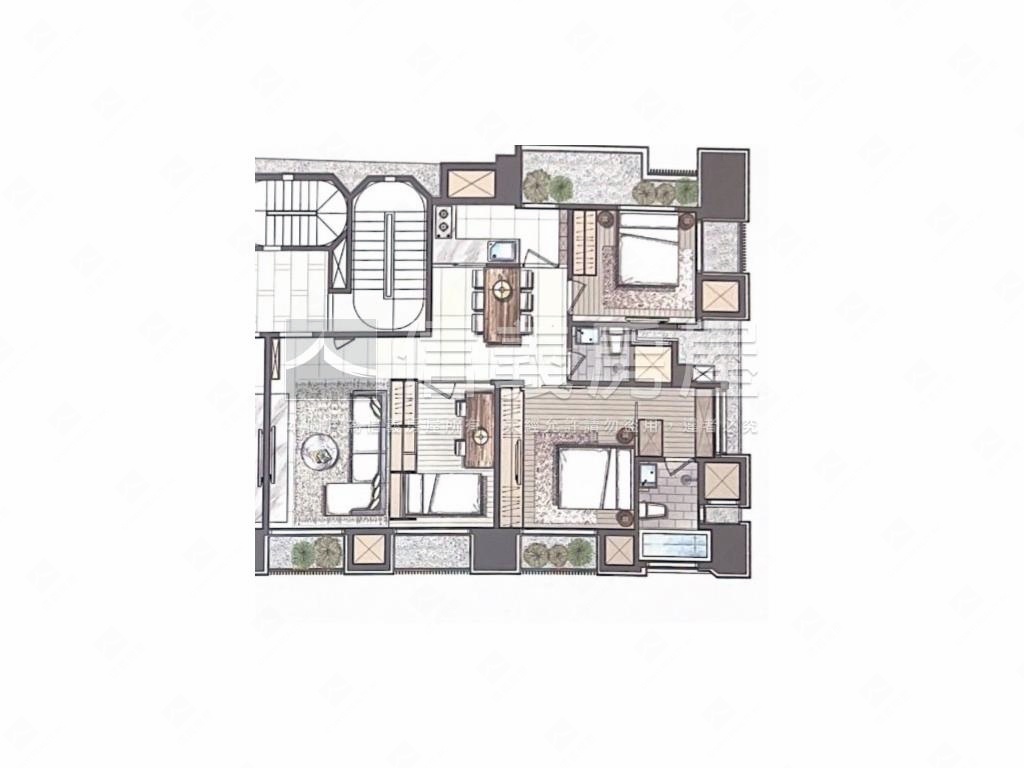 天母自在精緻美屋房屋室內格局與周邊環境