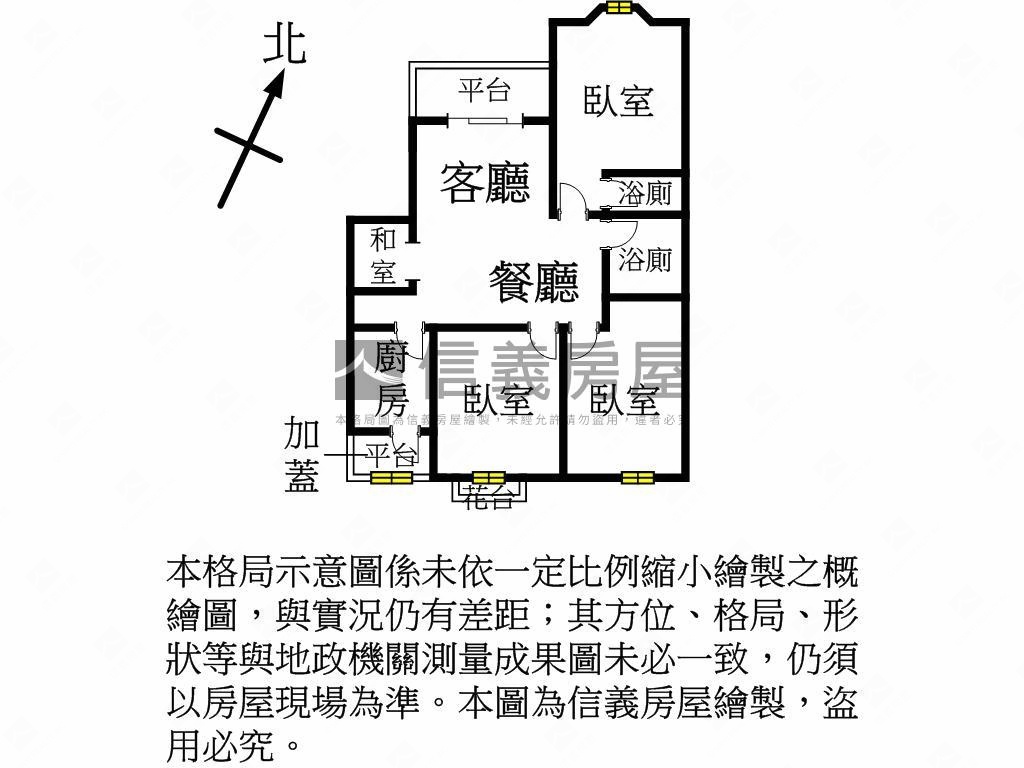 比佛利三房有平面車位房屋室內格局與周邊環境