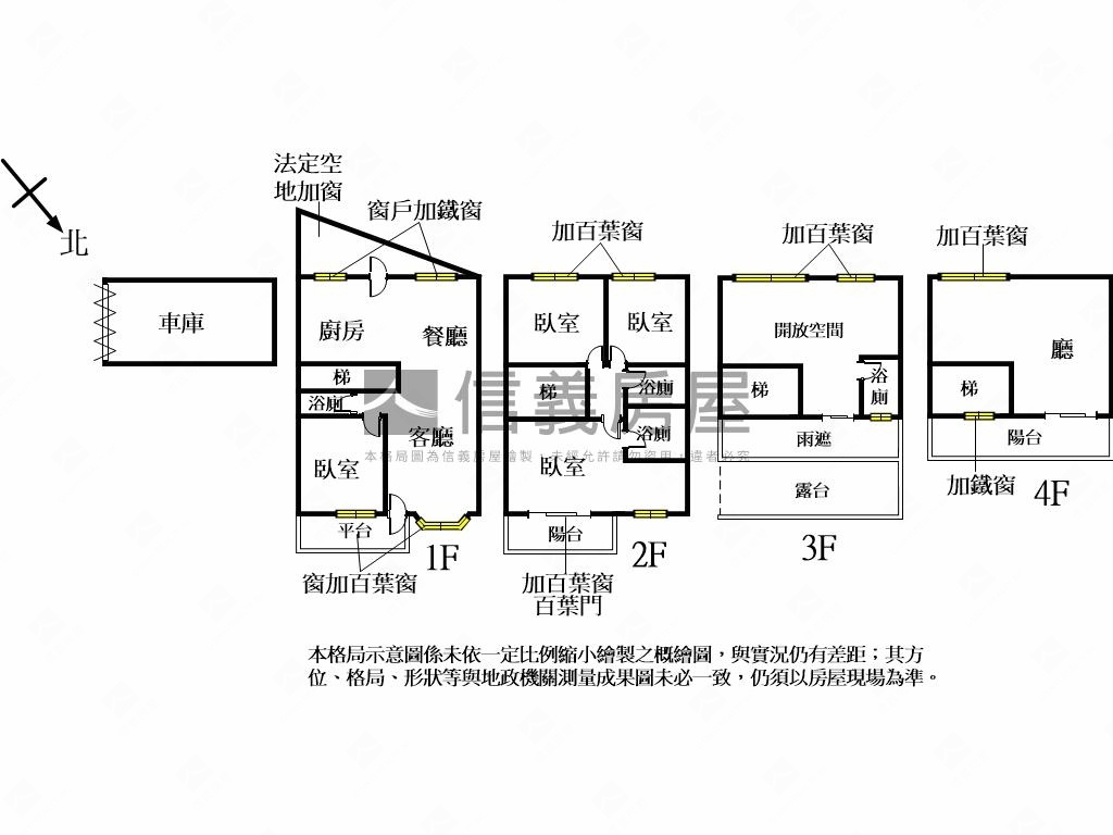 美麗華建設．庭院透天房屋室內格局與周邊環境