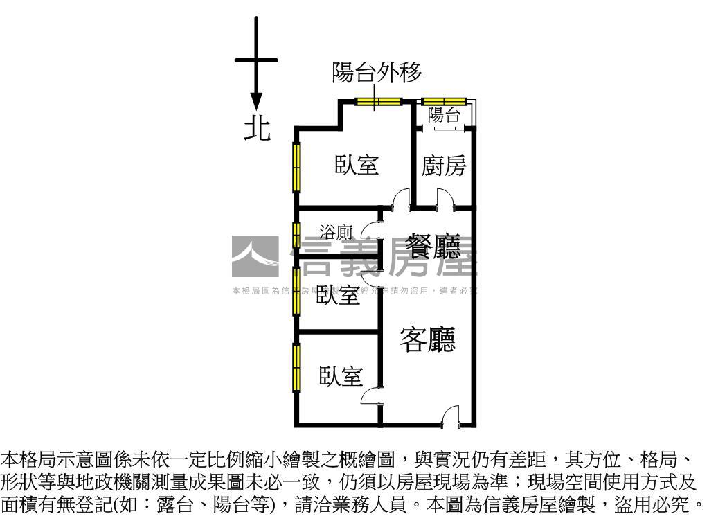 雙敦邊間後棟電梯三房房屋室內格局與周邊環境