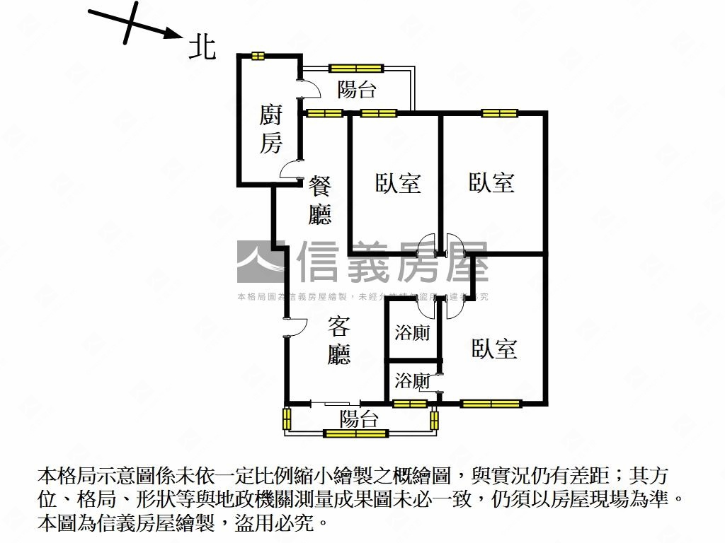 專任力行雅致三房車位房屋室內格局與周邊環境