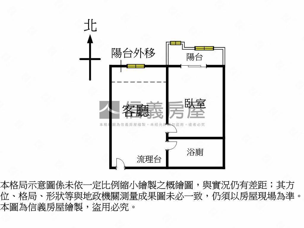 品藏逢甲面公園一房一廳房屋室內格局與周邊環境