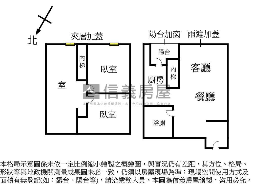 近國泰醫院挑高景觀宅房屋室內格局與周邊環境