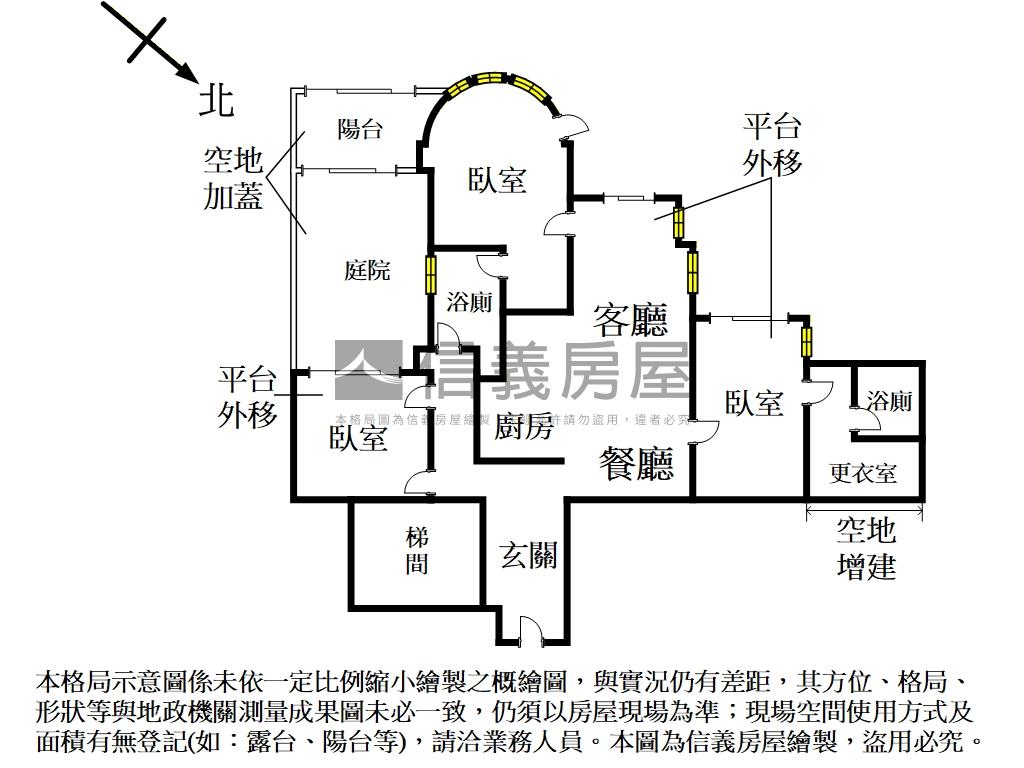 天母幽靜一樓房屋室內格局與周邊環境