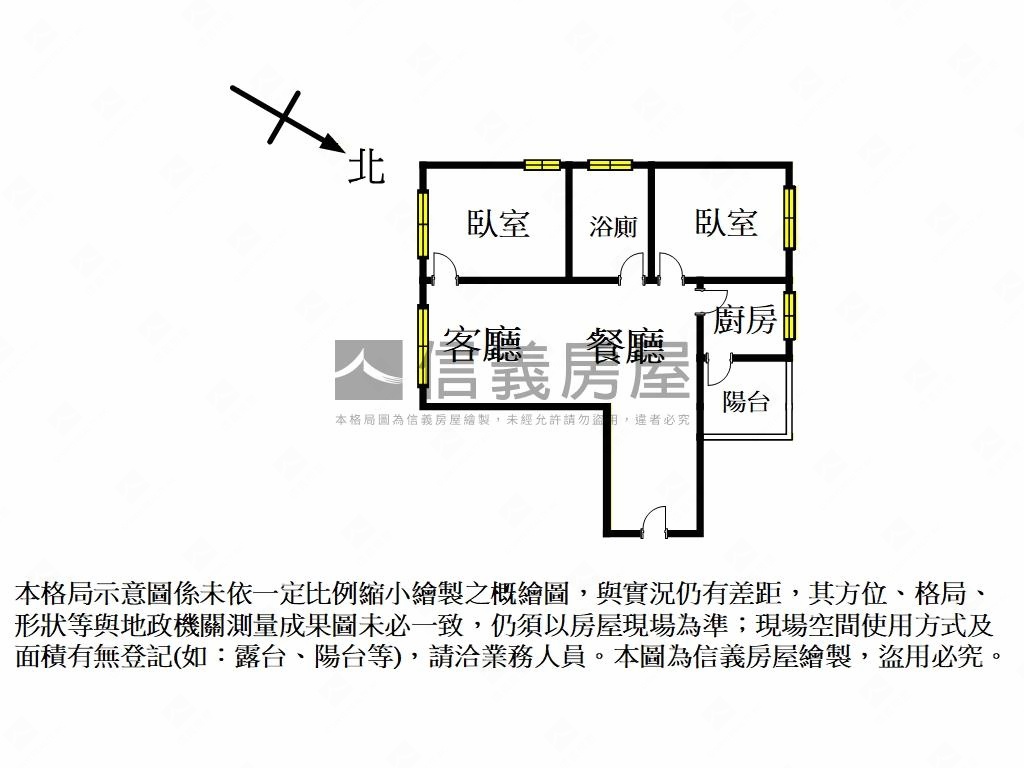 北大品精裝２房平車房屋室內格局與周邊環境