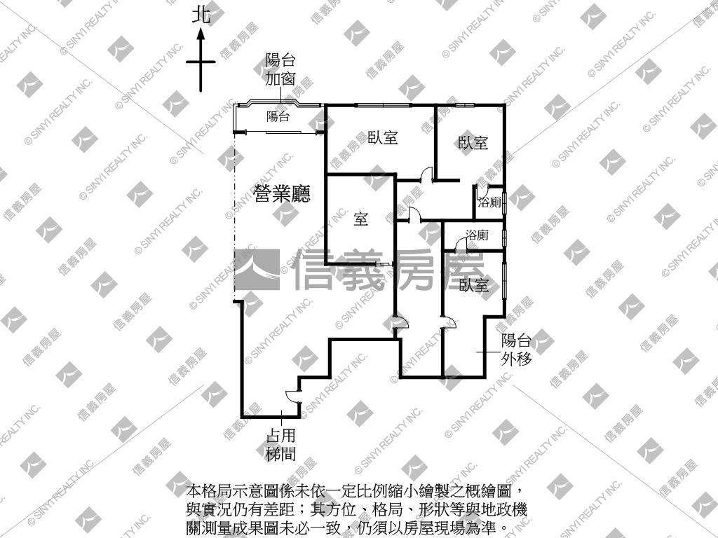 重慶北路高樓採光１房屋室內格局與周邊環境