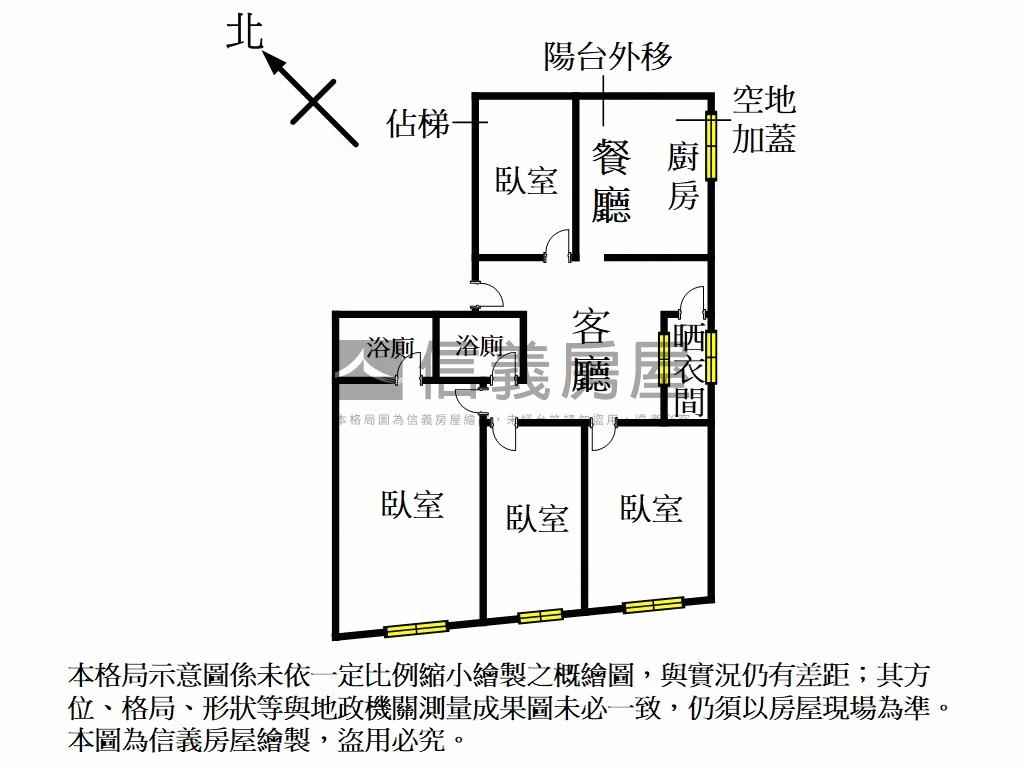 雙捷古亭４房電梯房屋室內格局與周邊環境