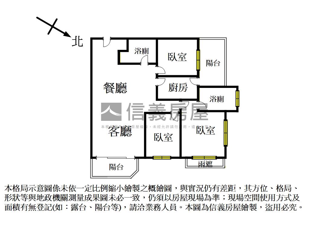 輕時代‧輕軌‧三房車位房屋室內格局與周邊環境