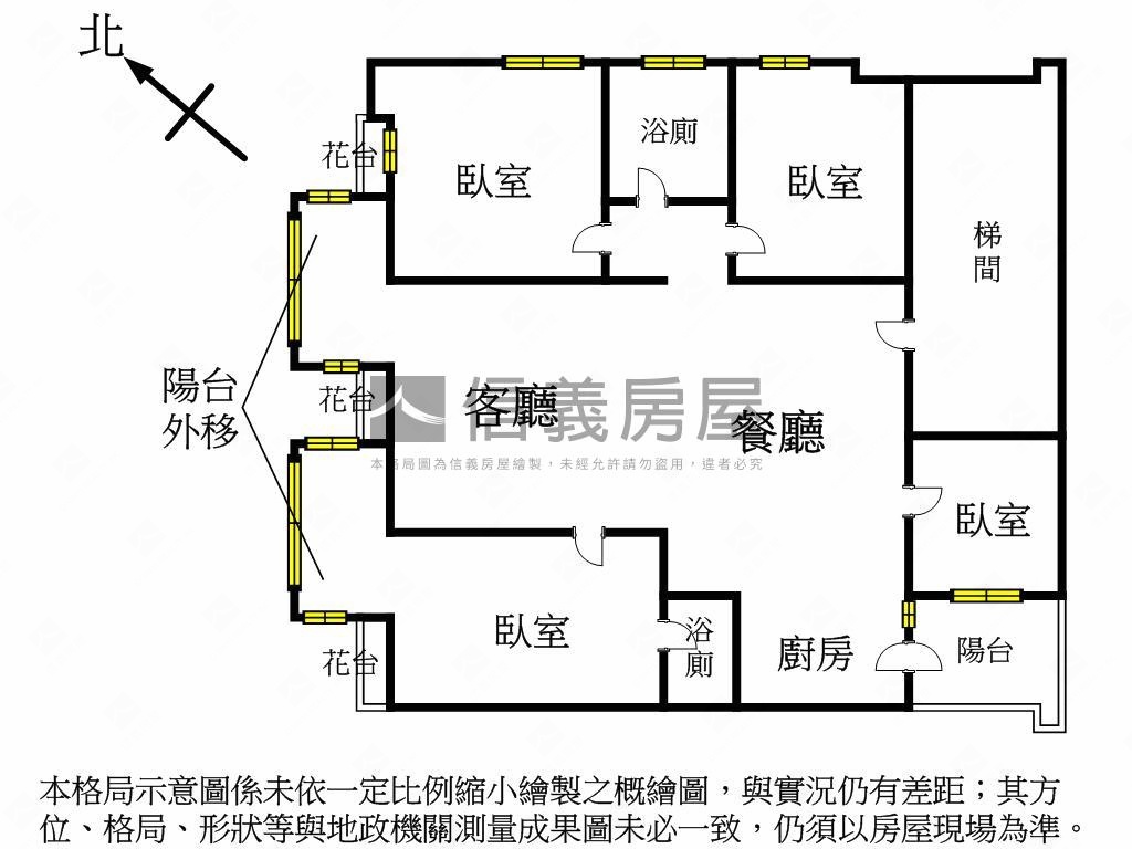 擎天大第‧景觀‧河景四房房屋室內格局與周邊環境