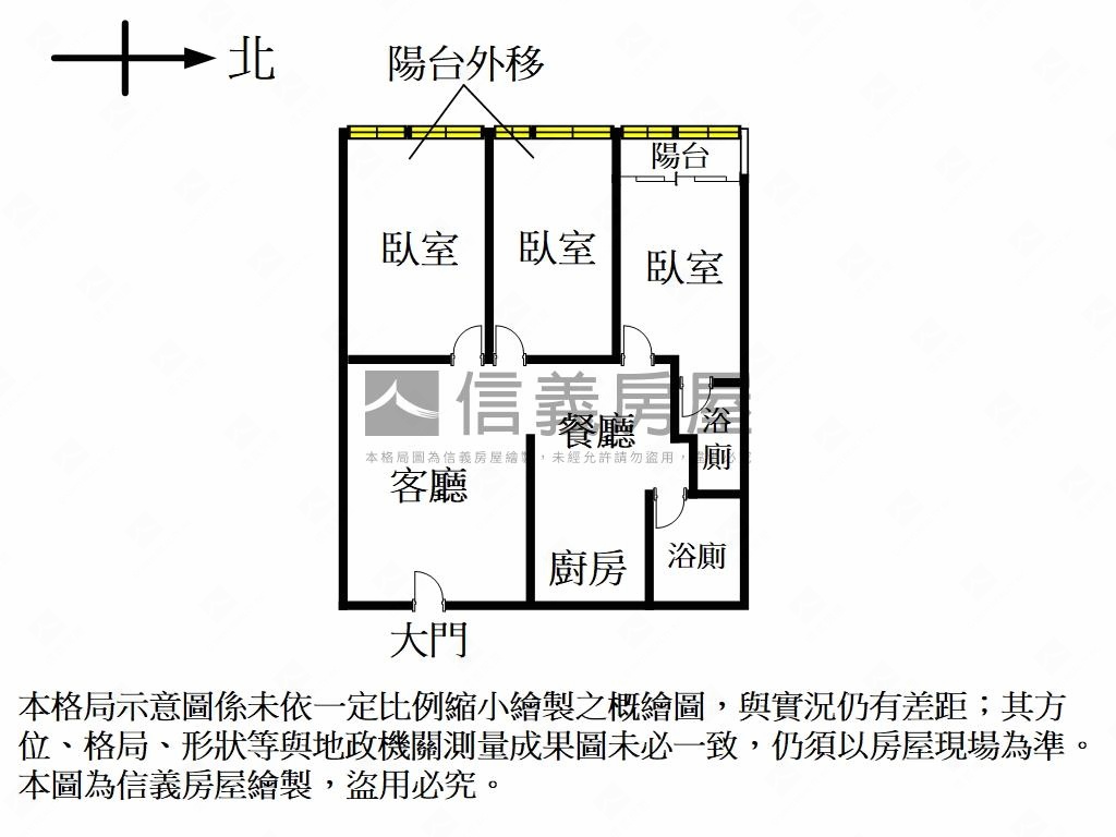 近捷運全新裝潢電梯大３房房屋室內格局與周邊環境