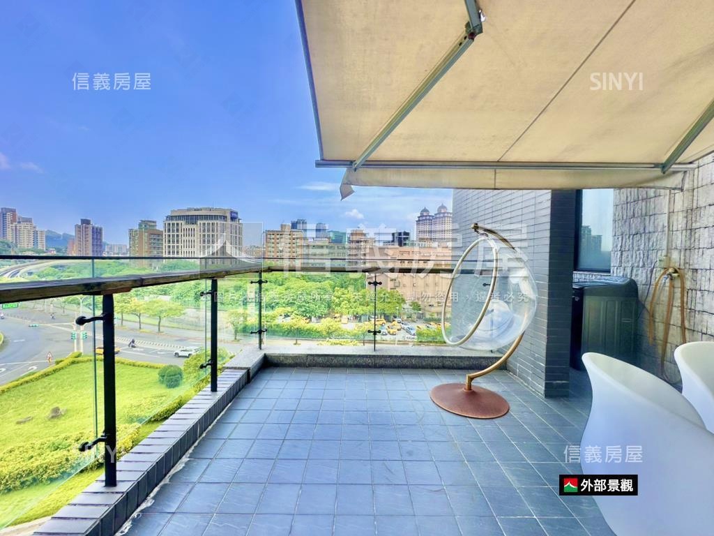 大直華廈．露臺戶稀有釋出房屋室內格局與周邊環境