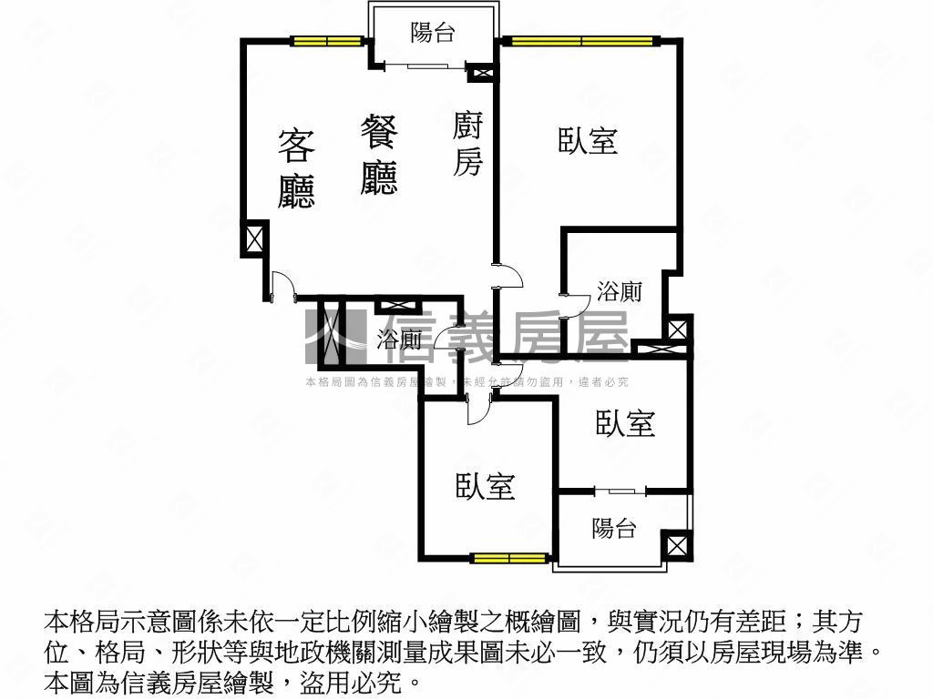 中央公園雍悅一方高樓三房房屋室內格局與周邊環境