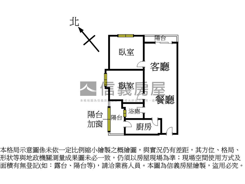 微笑質感兩房房屋室內格局與周邊環境