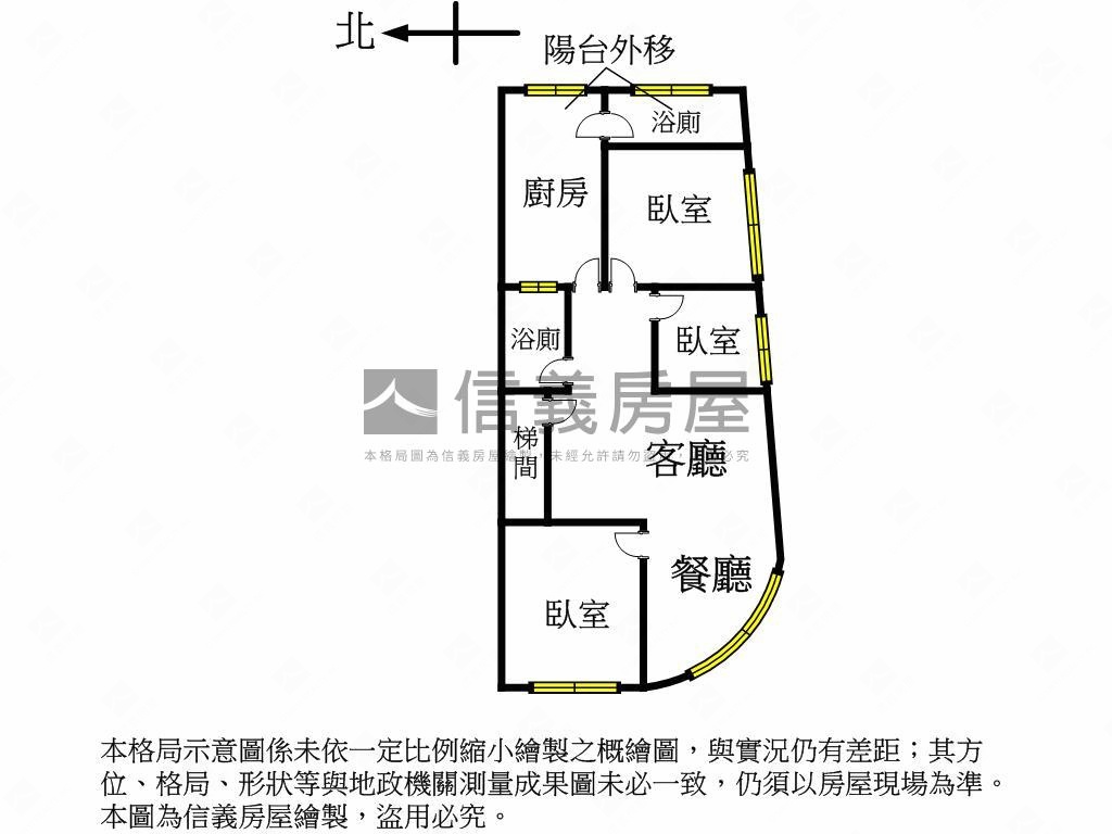 臻品～正華齡街公寓３樓房屋室內格局與周邊環境