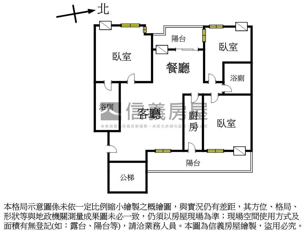 近科博館｜雙陽台三房平車房屋室內格局與周邊環境