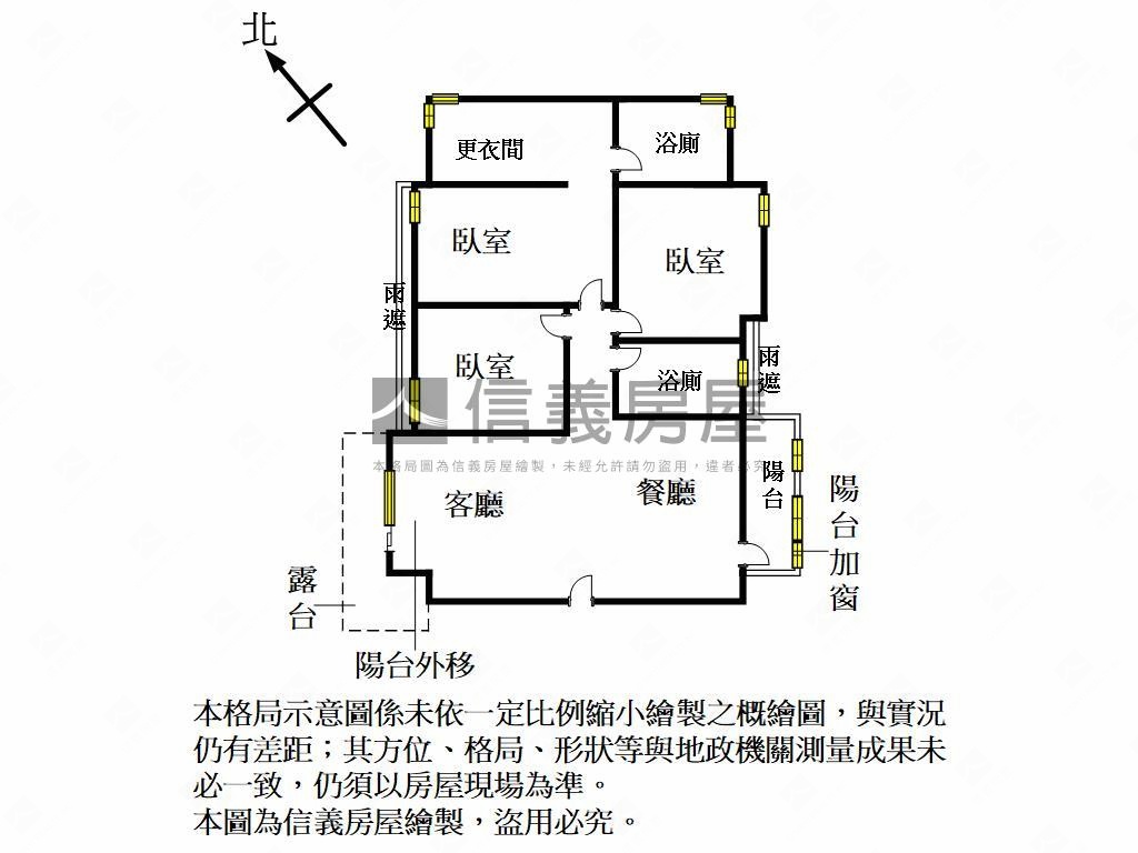 昌禾天闊綠意盎然成功３房房屋室內格局與周邊環境