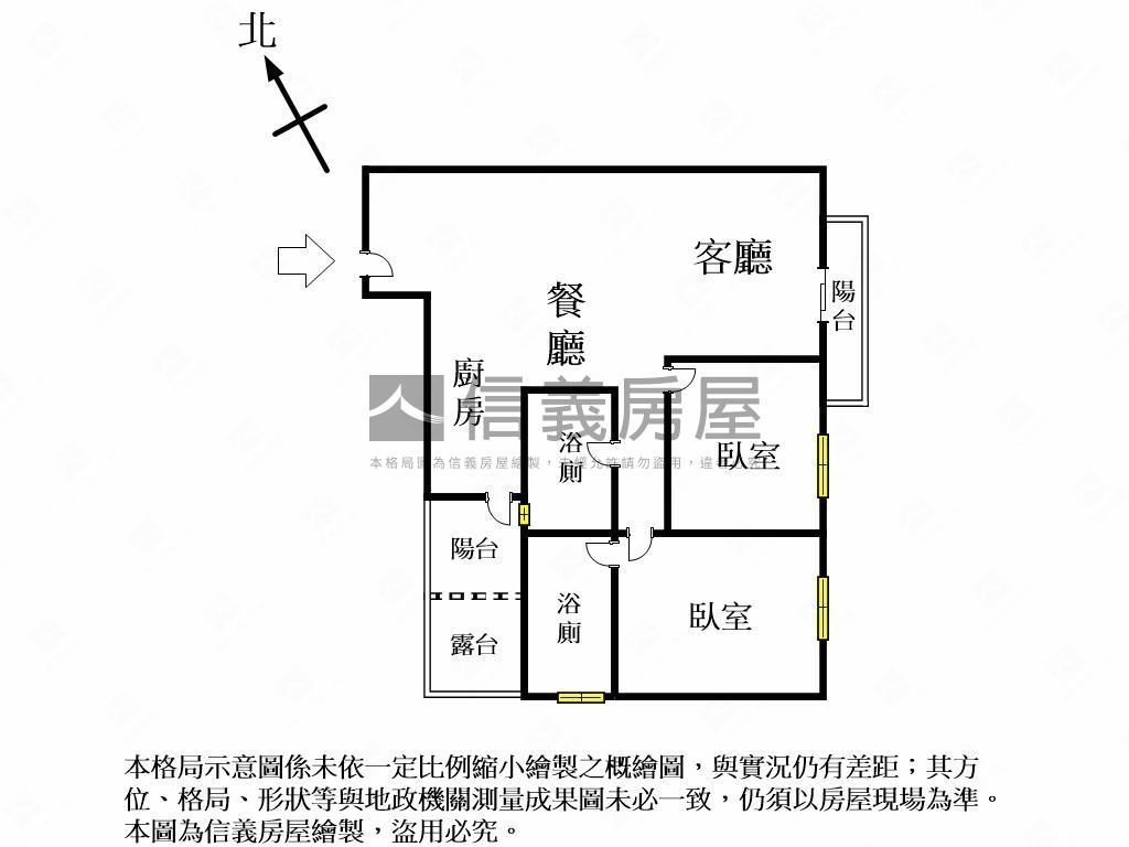 晴山洋洋全新獨家兩房平車房屋室內格局與周邊環境
