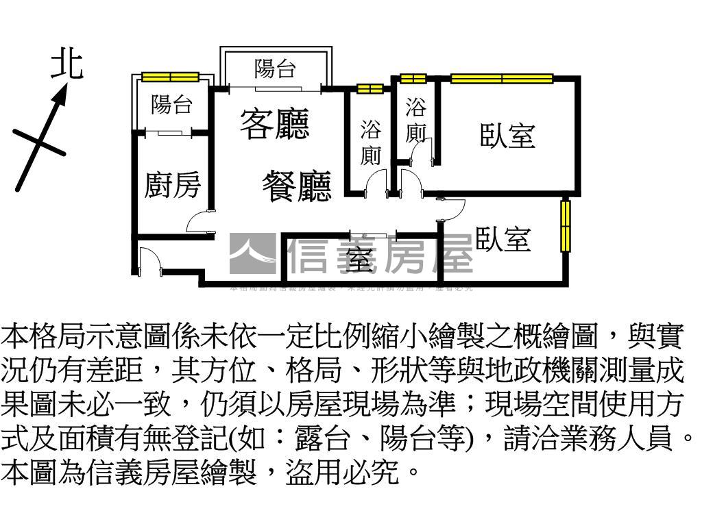 德友一巷青２房雙衛浴開窗房屋室內格局與周邊環境