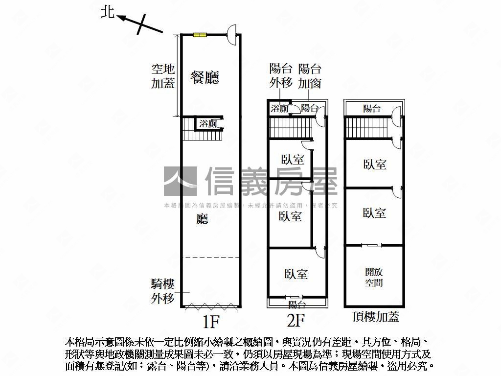 中山路一彎騎樓透天房屋室內格局與周邊環境