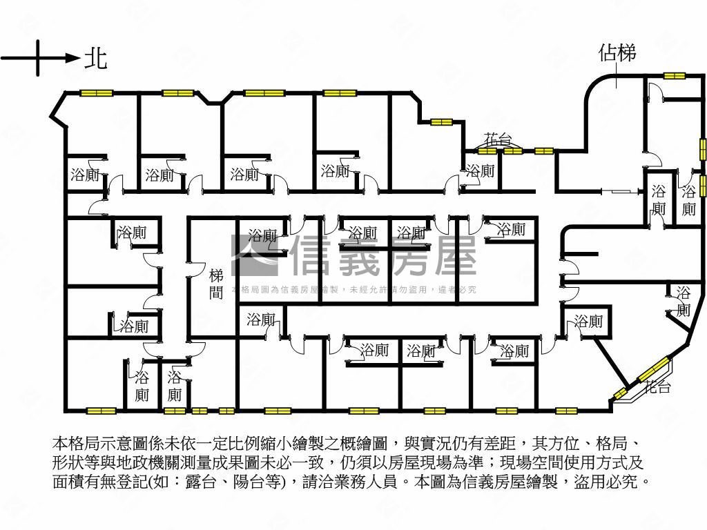 土城捷運黃金地段百坪商辦房屋室內格局與周邊環境