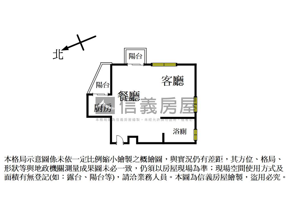 仁愛旭★高樓景觀電梯兩房房屋室內格局與周邊環境