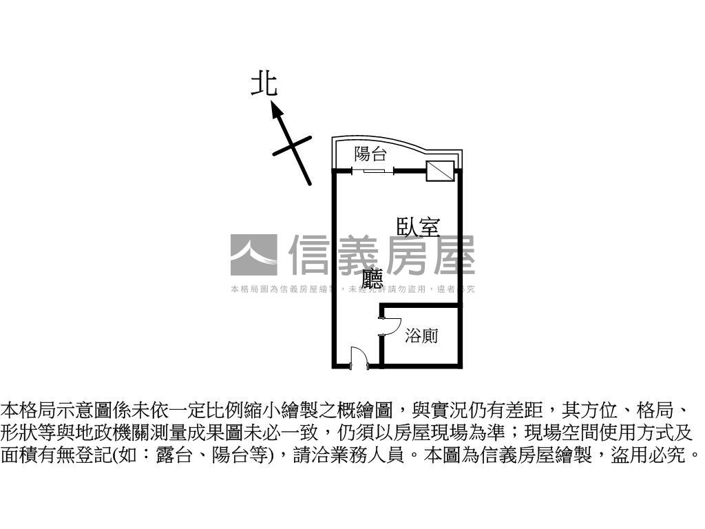 勤美旁一房中高樓平車房屋室內格局與周邊環境