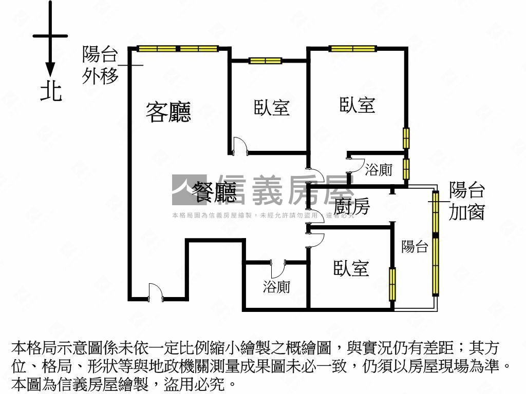 近勤美大公益３房採光好棒房屋室內格局與周邊環境