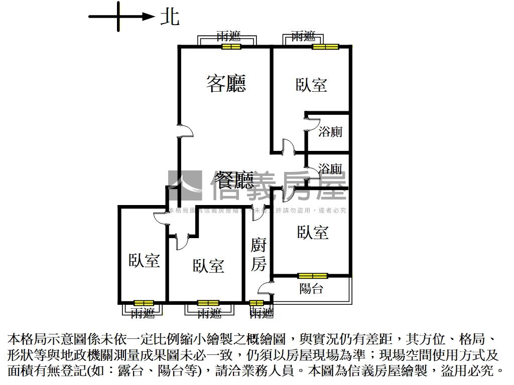 麗池經典四房平面車位房屋室內格局與周邊環境